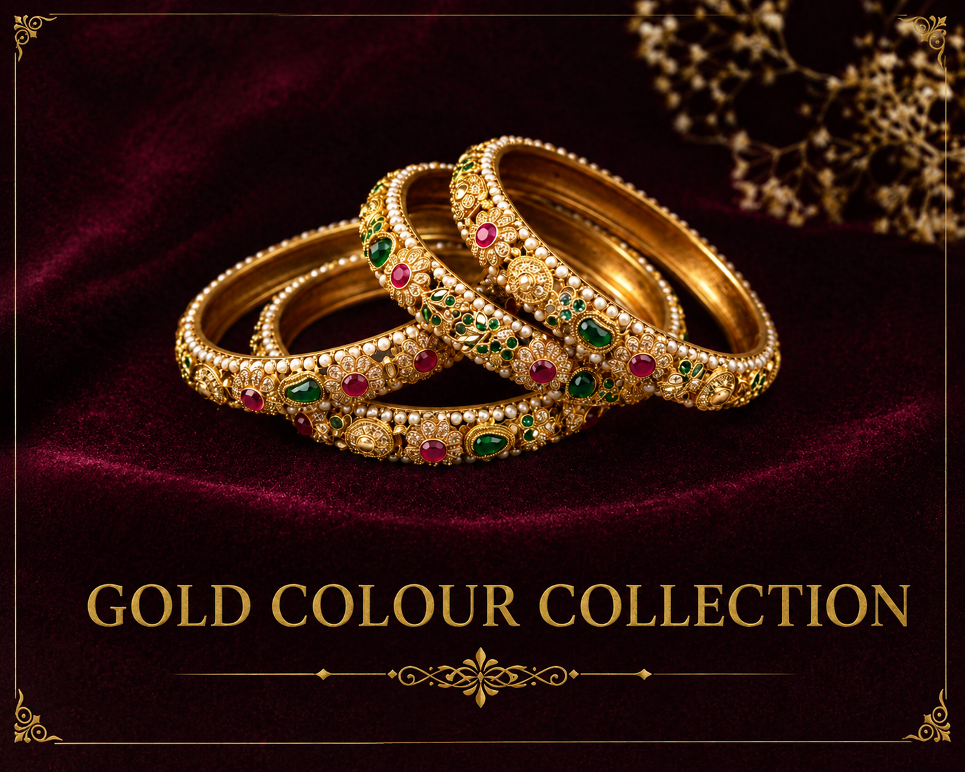 gold colour kada