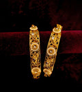 Gold Plated Kada Bangles for Women – Designer Pearl & Stone Work