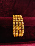 traditional Gold Plated Floral Meenakari Banglest