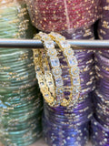 Royal Kundan Studded Gold-Plated Bangles