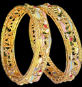 Royal Heritage Gold-Plated Designer Bangles for Women | Traditional Handcrafted Ethnic Kada Set