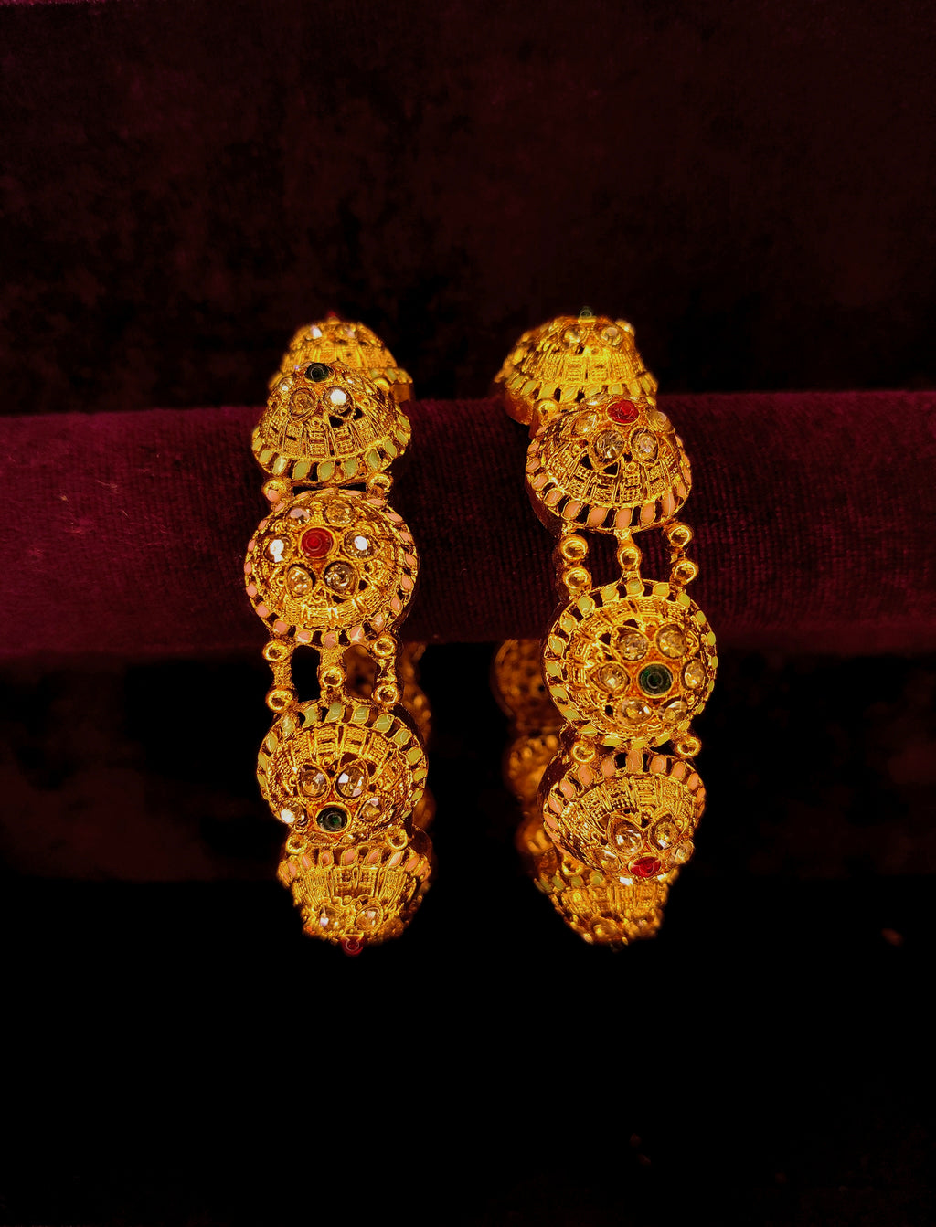 Rajwadi Kundan Designer Kada